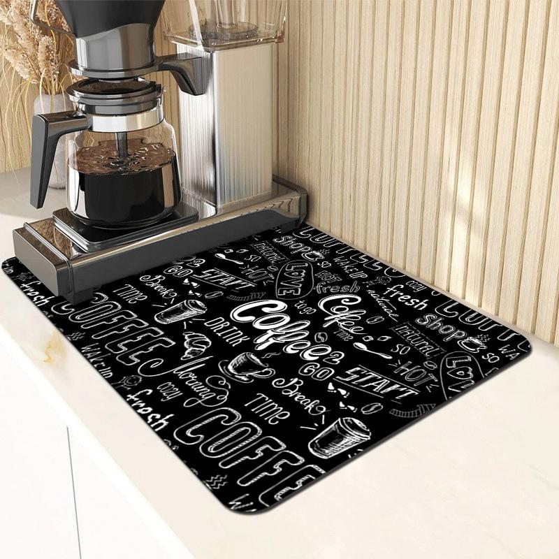 Superabsorberande Stort kök Absorberande matta Antisladdavrinning Kaffeskål Torkmatta Snabbtorkande avloppsdyna för badrum Bordsmatta