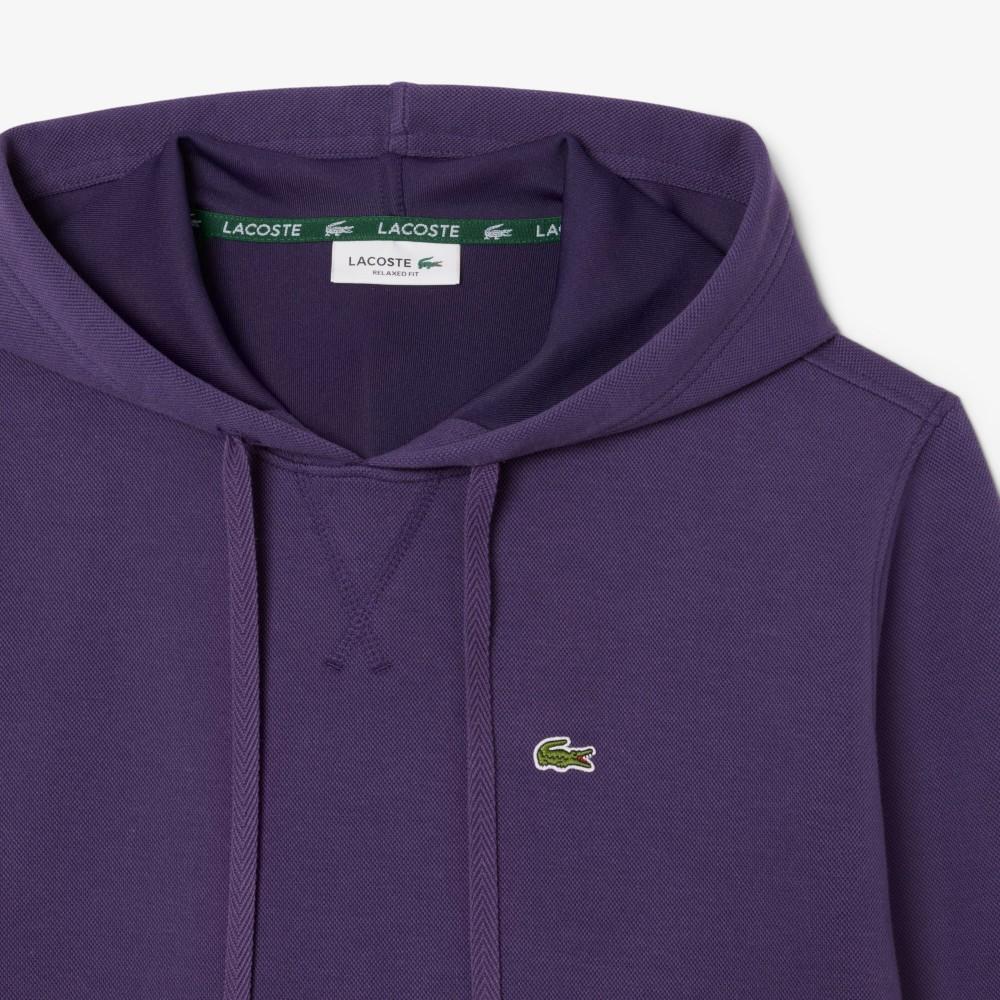 Lacoste Women's Double-Face Pique Hooded Sweatshirt SF5259-55NZSV
