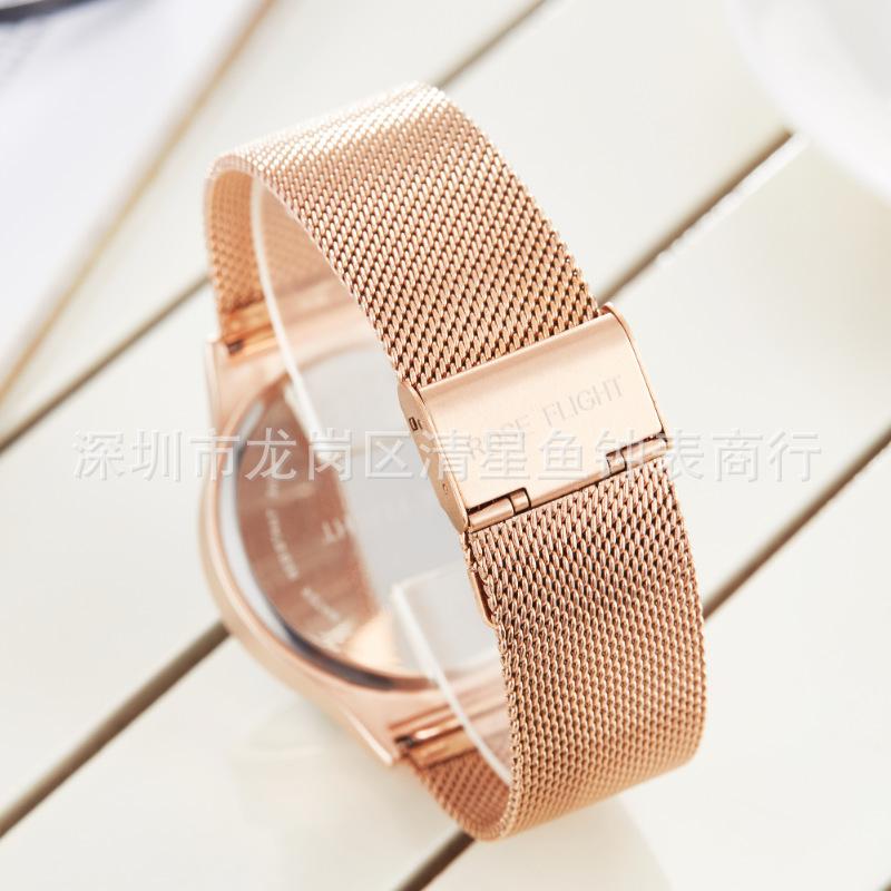 Rose Fashion Trend Casual Simple Creative Men'S And Women'S Watches Versatile Quartz Watches