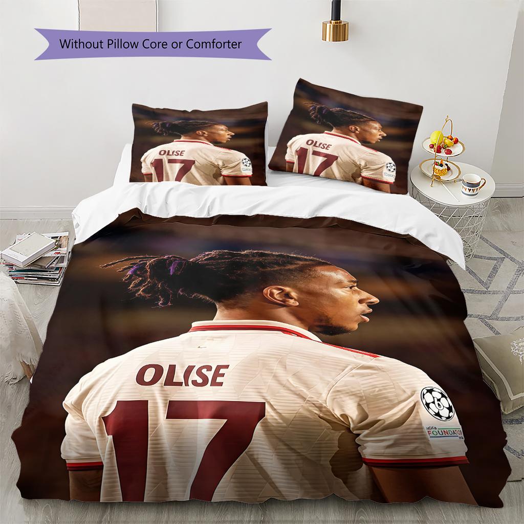 Biancheria da letto con motivo Michael Olise Decorazione per la casa Regalo di compleanno (1 * copripiumino + 2 * federa, senza nucleo)