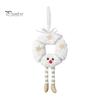 Holiday Gift Box Fillers Fluffy Christmas Hanging Ornaments, Small Wreath/Tree Plush Doll Pendant, Winter Xmas Toys for Windows Tree Decoration