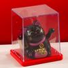 1Pcs Waving Wealth Good Fortune Awaits Solar-Powered Ornaments For Home And Office Lucky Beckoning Cat Solar Powered