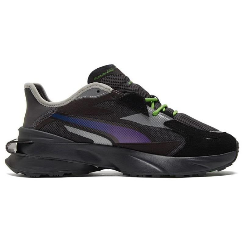 ROARINGWILD X PUMA Pwrframe Op 1 Unisex Low Top Fabric Split Leather Co Branded Casual Sports Shoes Asphalt 382110-01