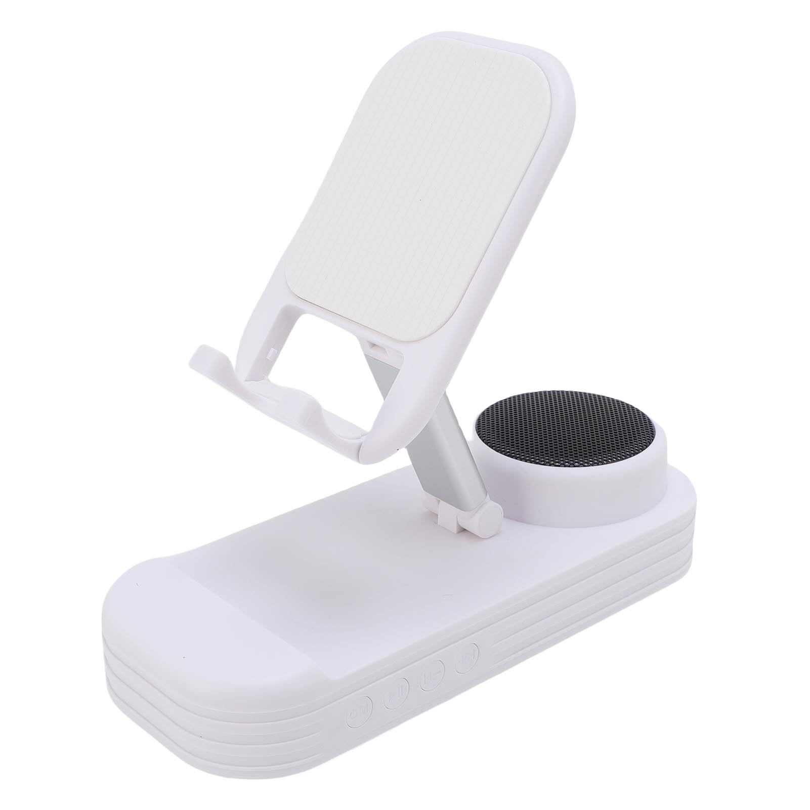 

Cell Phone Stand with Wireless Speaker Phone Stand HD Sound Foldable for Home Use