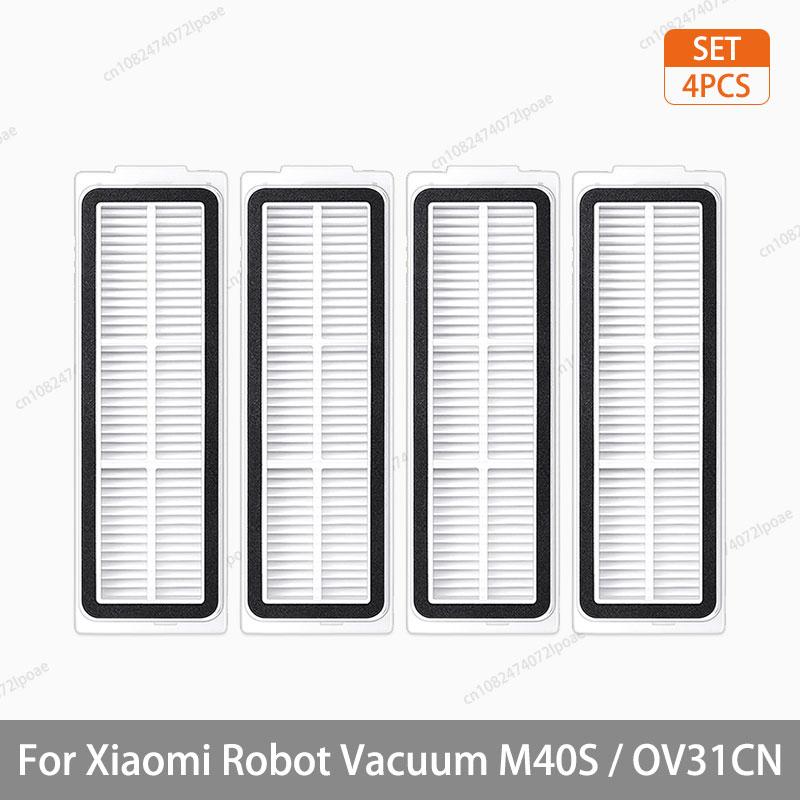 For Xiaomi Mijia M40S / OV31CN Robot Vacuum Cleaner Accessories Main Brush Side Brush Hepa Filter Mop Cloth Dust Bag Parts Spare