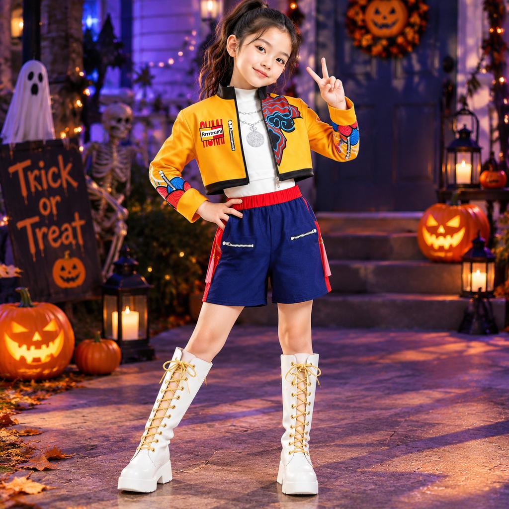 Children KPOP Witch Hunt Group Cosplay Costume Set
