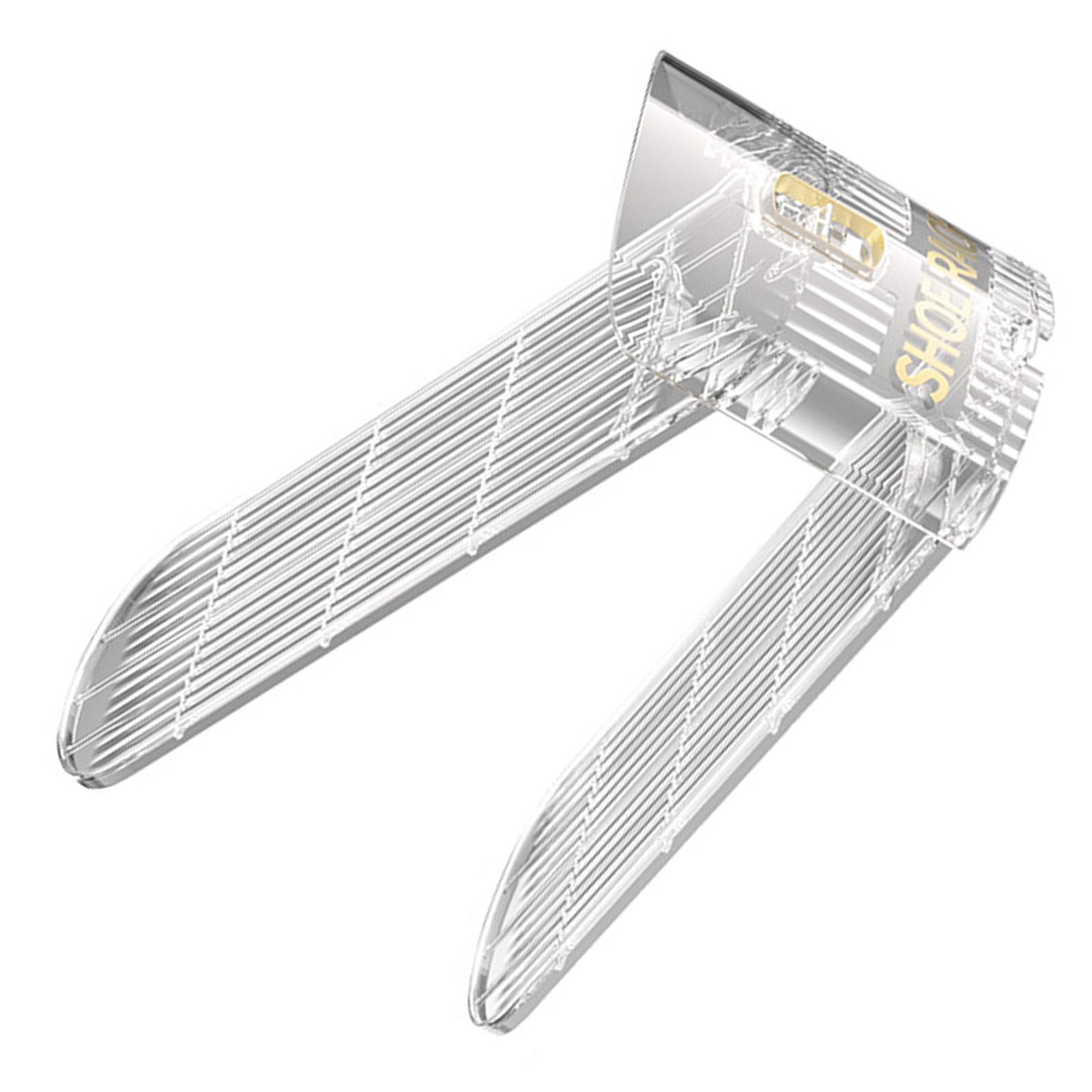 

Практичные регулируемые органайзеры для обуви, экономящие место, двухслойная штабелируемая подставка для обуви для дома и офиса прозрачный