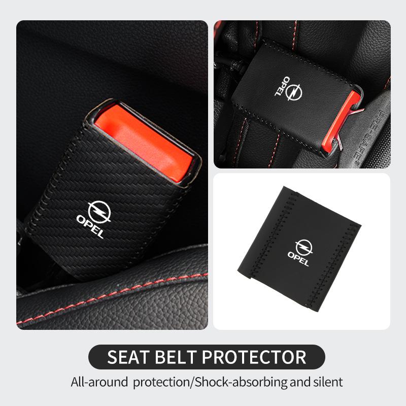Car Seat Belt Buckle Anti-scratch Protector Cover Accessories For Opel Astra H G J Insignia Corsa Zafira Meriva Mokka Kt2