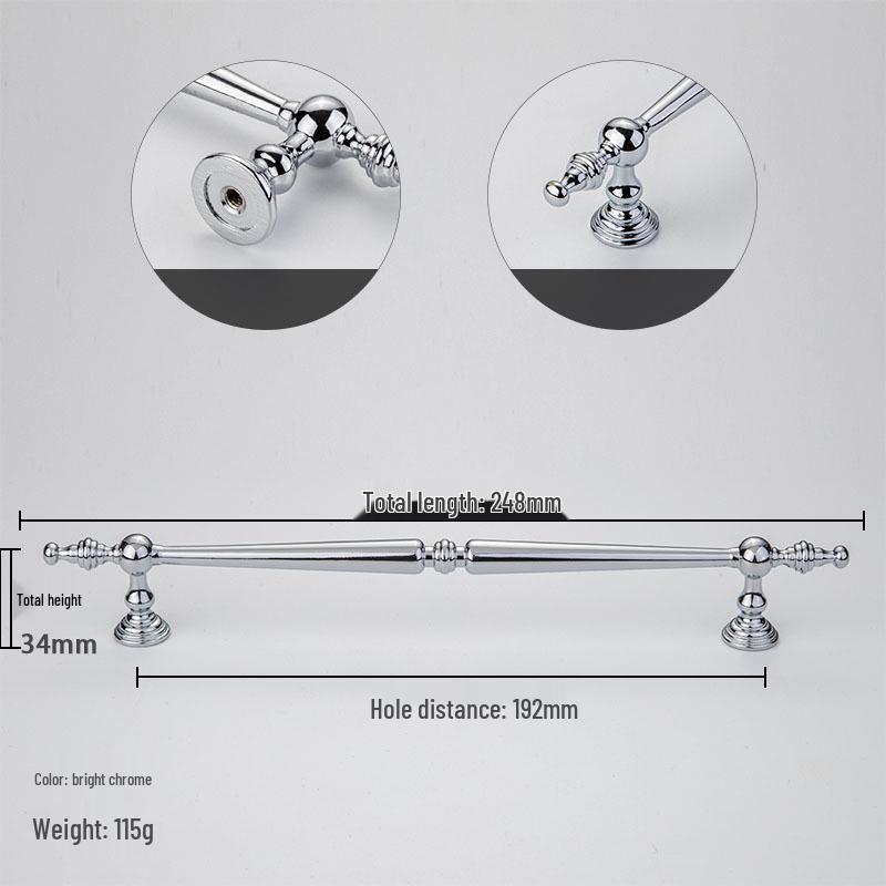 Gold European Modern Kitchen Cabinet Handle