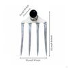 Steel Tilling Rake PointedTine Tines Manual Soil Cultivator 4Prong Garden Hoe for Farmers,