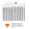 15pcs DIY Nail Art Manicure Pen Tool Kit Dotting Line Drawing Painting Brush Set