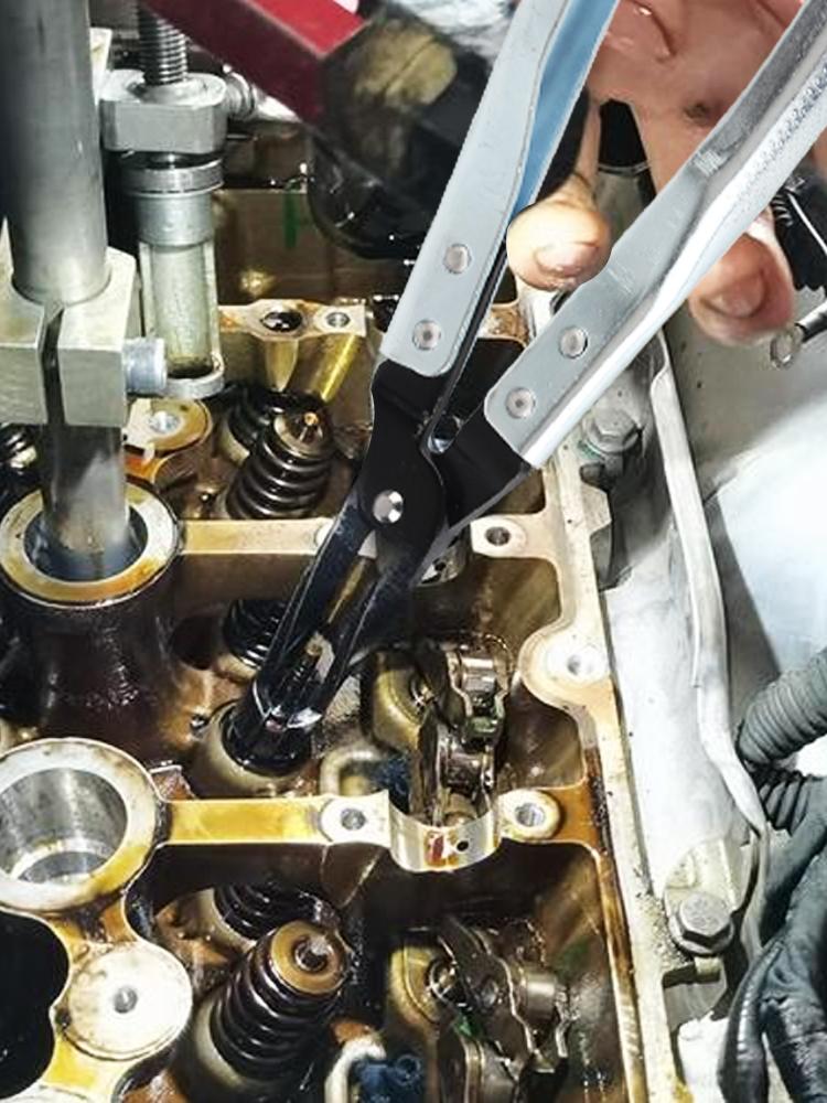 Narzędzie do usuwania uszczelek trzonków zaworów samochodowych Narzędzie do usuwania uszczelek trzonków zaworów olejowych Szczypce do zacisków sprężynowych zaworowych Profesjonalne szczypce do demontażu zacisków sprężynowych