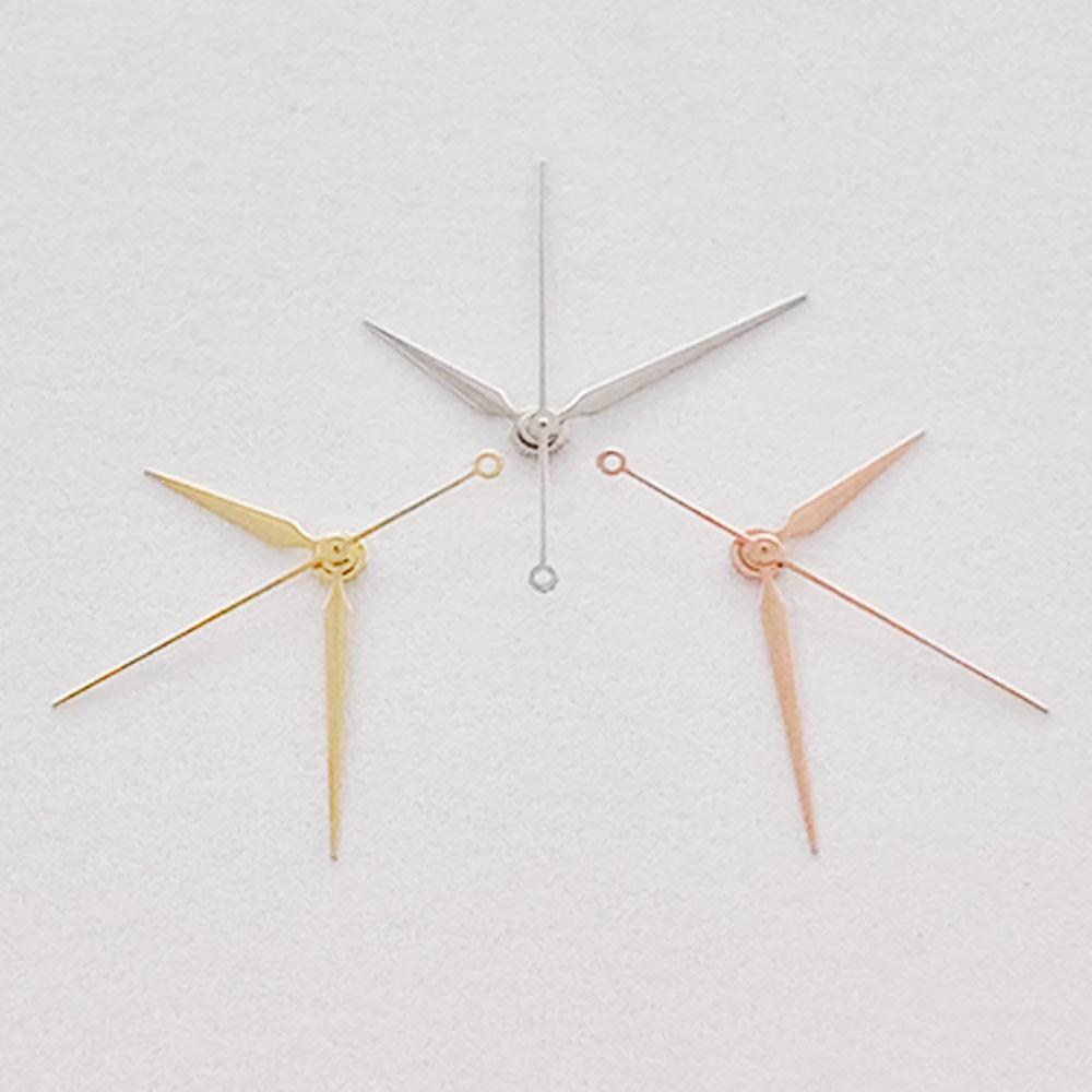 NH35 Watch Hands NH35A NH36 7S36 4R36 No Luminous Diamond Polished Pointers Gold Silver Rose Gold for Seiko Part Needle