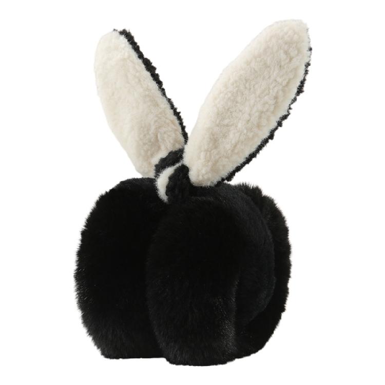 Adult Teens Foldable Animal Ear Shape Plush Ear Warmer Winter Windproof Earmuff