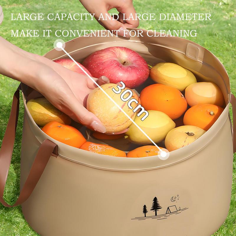 2025 outdoor camping foldable portable bucket multifunctional large capacity fishing bucket storage telescopic car bucket