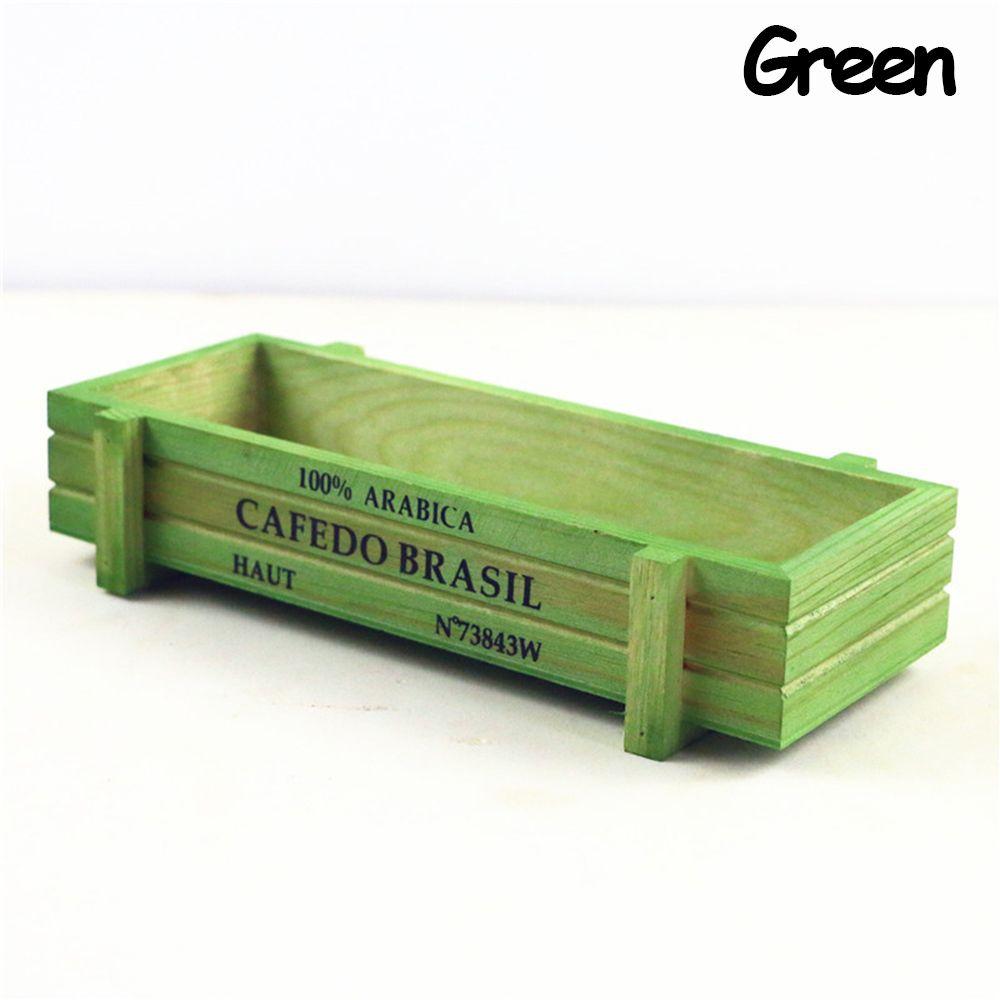 1 PC Gardening Trough Garden Decor Wood Flowerpot Rectangle Vase Succulent Boxes Vintage Crates