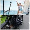 PULUZ Double Super Clamp Mount for Ball Camera Double Bike Clip Strong Insta360 Clip Mount for Action Selfie and Umbrellas Bikes, Heads, 360°