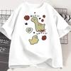 Fun Tomato Strawberry Graphic Printed T Shirts 2025 Summer New Styles Unisexs White Crew Neck Casual Breathable Tops