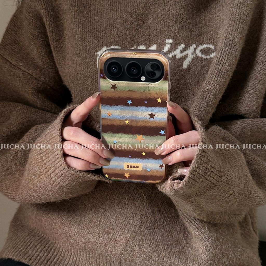 Applicable to Honor 111pro mobile phone case with lanyard niche honor111 non-collision anti-drop contrasting color striped stars