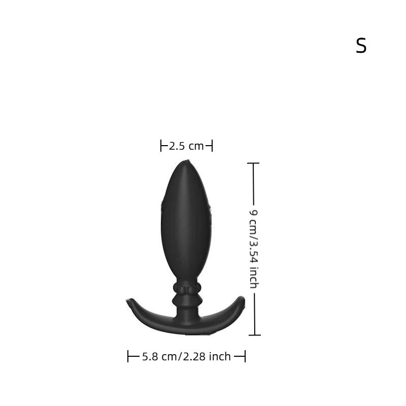 Silicone Metal Rolling Bead Anal Plug Wearable Butt Plug G-Spot Massage Anus Stimulation Adult Sex Toy for Solo Play