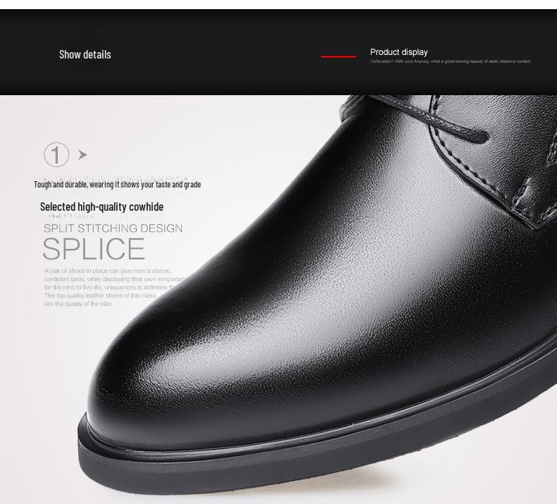 Herren Leder Business- & Hochzeitsschuhe: Größen 35-49, Rutschfest