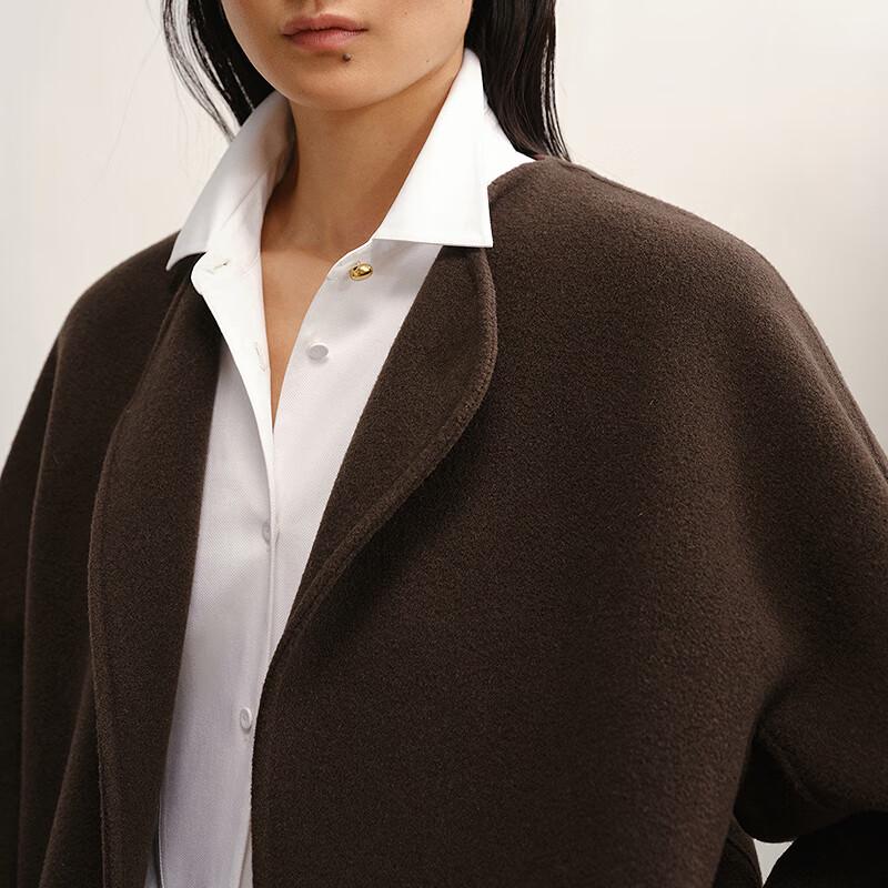 LESS 2025 Winter Casual Simple Short Wool Coat
