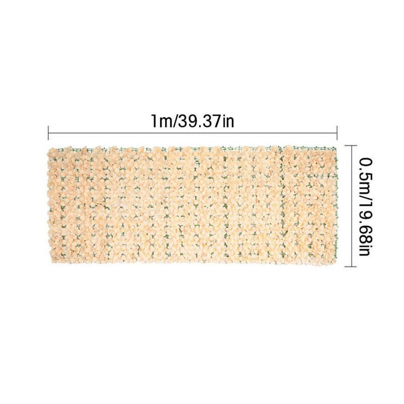 1M Fake Fence Trellis Wall Decoration Artificial Flower Privacy Fence Screen Outdoor Garden Balcony Hedge Home Wedding Decor