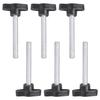 Ergonomic Hand Turned Screws No Tool Required Strong Carbon Steel Rustproof Fastening Screw 6pcs for Furniture Fixing