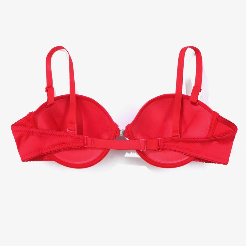 5 pcs women Padded with wire small size brassiere Wedding Party Detachable Straps bra 75BC- 85B - 3055