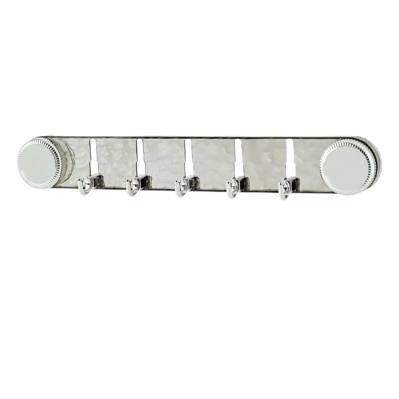 

5 Hooks Rotating Suction Cup Hooks Hidden Design Transparent Wall Mounted Corrugated Row Hook Waterproof Punch-Free прозрачный
