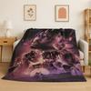Retro Juice WRLD 999 Legende Rapper Star Flanelldecke Weiche Warme Überwurfdecke für Schlafzimmer Wohnzimmer Bett Reise Camping