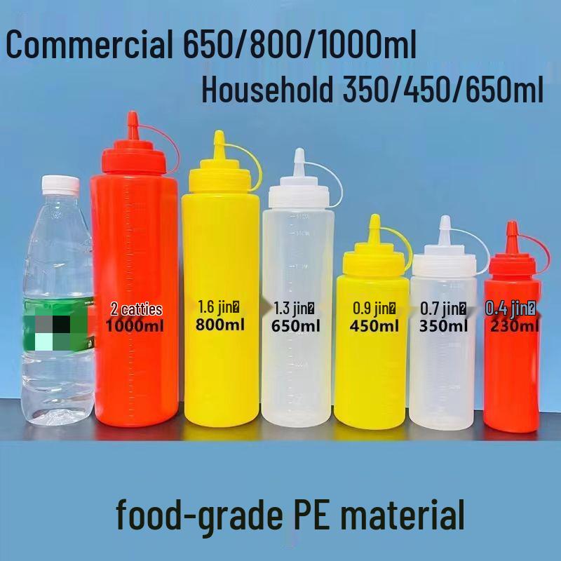 Commercial Plastic Squeeze Bottle for Sauces and Dressings