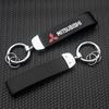 Metal Car Printed Keychain Badge Logo For Mitsubishi Grandis Outlander Xl Pajero Xpander Space Star Lancer EX Galant Delica L200
