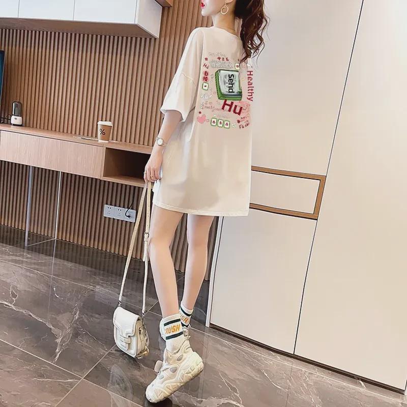 Plus Size Women's 2023 Cartoon Short-Sleeve T-Shirt - Loose Fit Summer Top