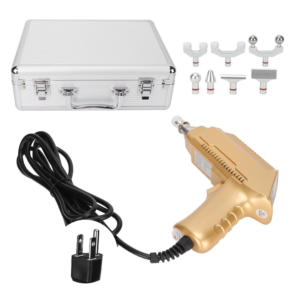 Electric Spine Chiropractor Adjustable Impulse Massager Gun Chiropractic Adjustment Tool with 30