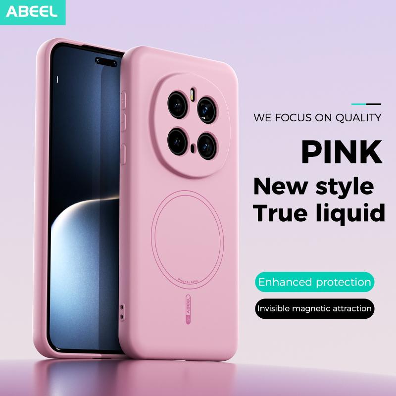 Liquid Silicone Invisible Magnetic Phone Case for Honor Magic 7 Pro 400 Pro Magnetic Wireless Charging Soft Shockproof Cover