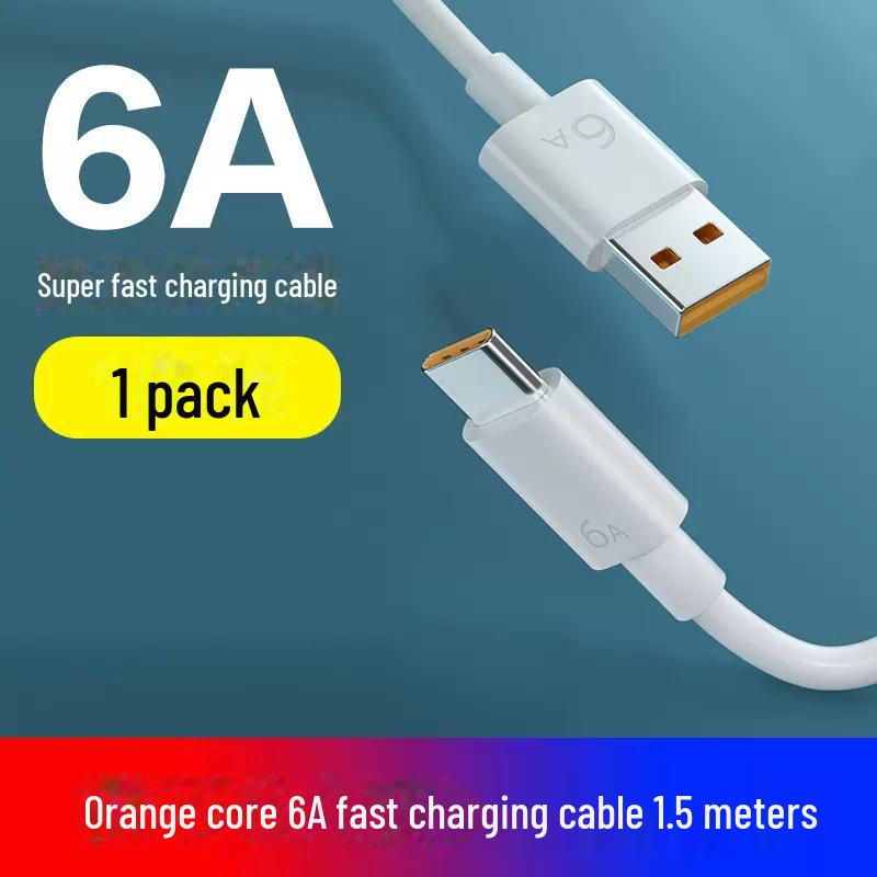 Huawei 6A Fast Charging Honor Type-C Cable for P50/P40/P30/Mate50P Mobile & Vivo