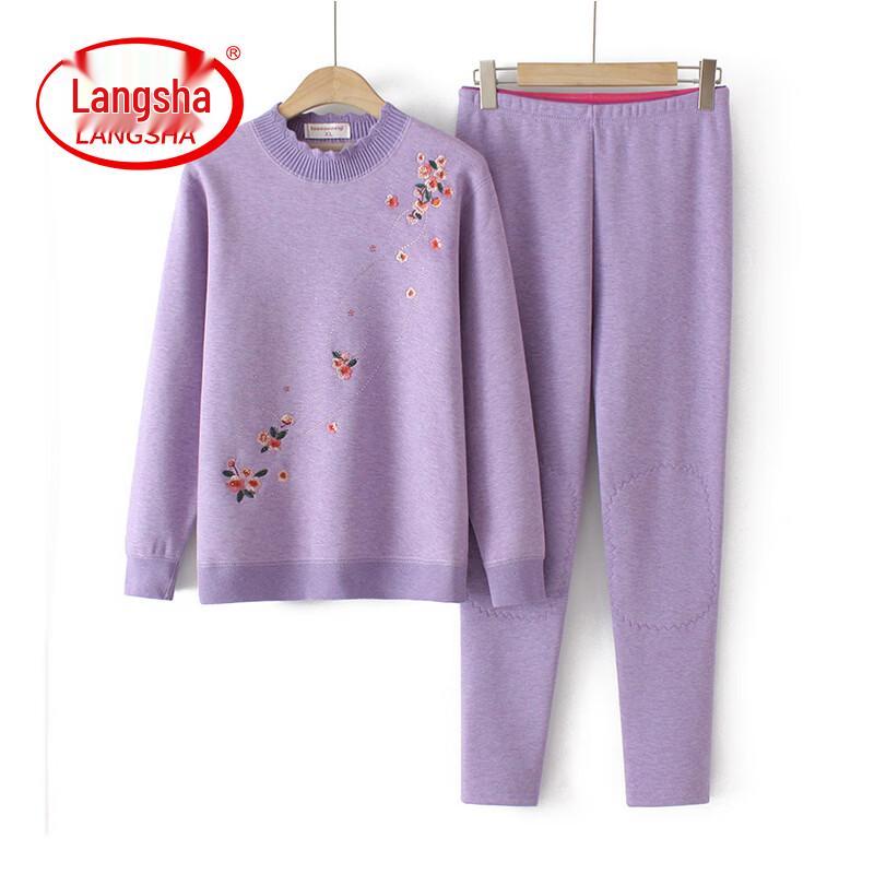LangSha Women s Plush Thermal Underwear Set 3XL