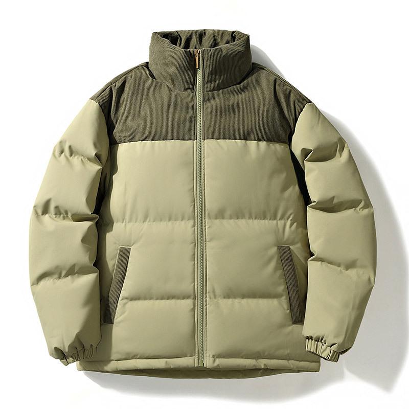 Autumn and Winter Thickened Men's Stand-up Neck Cotton-padded Clothes Couple's New Loose Casual Jacket Boys and Girls Cotton-padded Jacket Bag Clothes