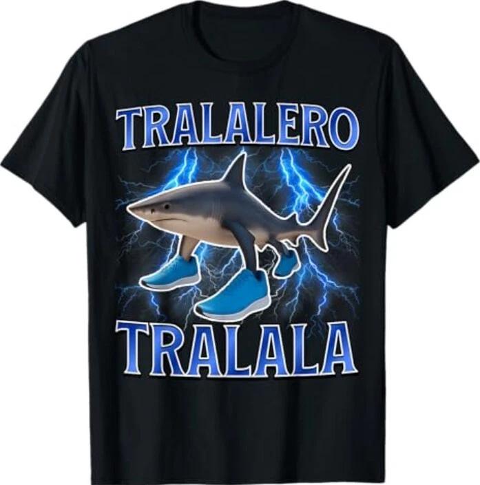 

Tralalero Tralala Funny Italian Brainrot Meme Boys Kids T-Shirt 2XL