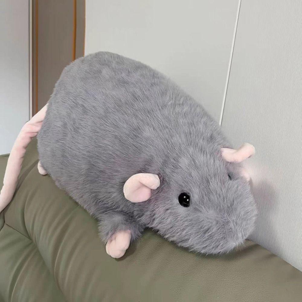 Cute 35/50cm Mouse Doll Cartoon Plush Flower Branch Rat Doll Soft Oversized Animal Figure Kid Gift Birthday Stuffed&Plush Animal