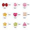 100pcs Mini Buttons Plastic Doll Clothes Round Buckles Buttons for Handmade Cartoon Garment Sewing DIY Craft Needlework