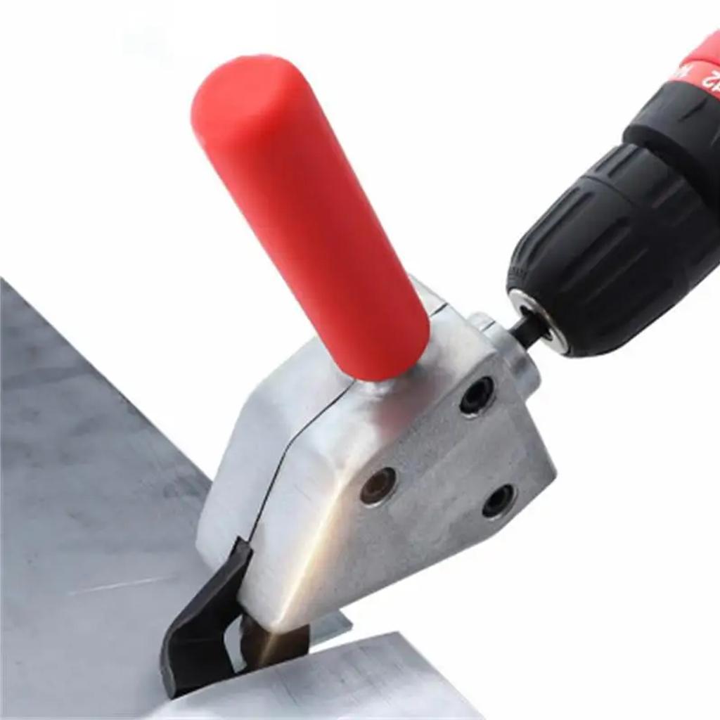 Multifunctional Iron Scissors, Metal Sheet Cutting Shears Thin Aluminum Sheet Cutting Clipper, Can Connect to Electric Drill