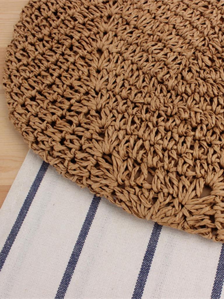 New Hollow Woven Paper Rope Shoulder Bag - Fashionable Casual Women's Beach Tote