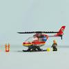 LEGO City Tűzoltó Helikopter Játék Kocka Oktató Fiúk Lányok Gyermekek 5 Éves 6 7 8 Jármű Autó Miniatűr 60411