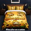 Other Similar Designs Theme Custom Text Or Name 3Pcs Bedding Set,1 Flat Sheet & 2 Pillowcases Personalized Home Bedding