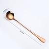 Long Handle Spoon, Coffee Stirrers, 8-Inch Ice Tea Spoon, Stainless Steel Iced Teaspoon for Milk Cocktail Stirring