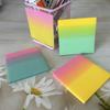 50sheets PET Transparent Sticky Notes Perspective Waterproof Clear Fluorescence Memo Pad Stationery School Office Supplies