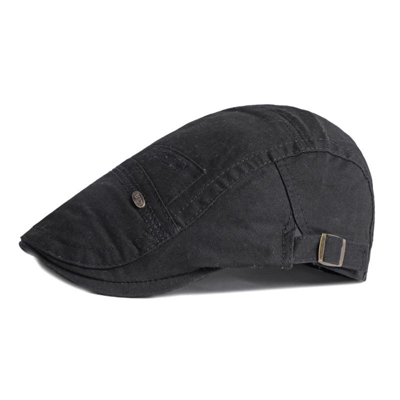 Men's Beret Spring Summer Cotton Cap Vintage Forward Cap Female British Gatsby Painter Hat Driver Ivy Hat