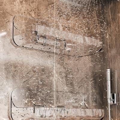 Organizér na make-up do koupelny Bez vrtání Stojan do kuchyně Příslušenství poličky do koupelny Toaleta Šampon Sprcha Úložný stojan na stěnu